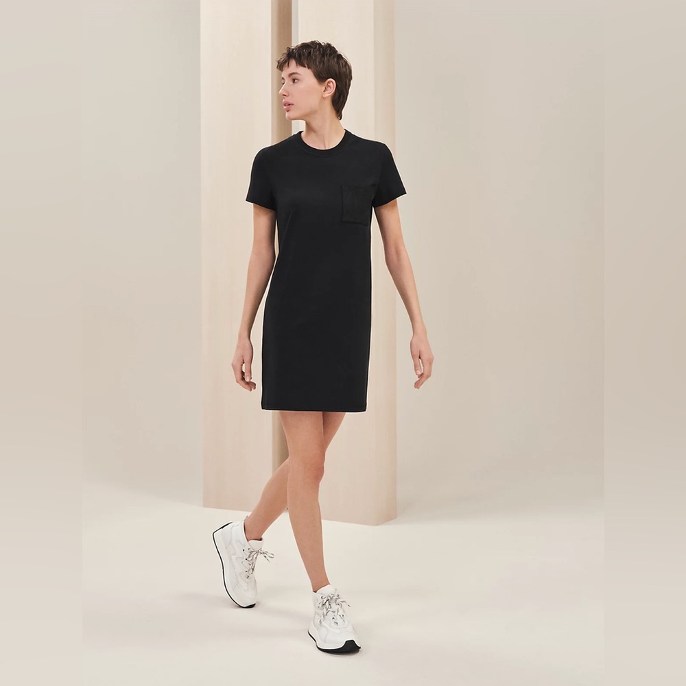 Hermes Embroidered Logo Dress - Picture 1 of 7